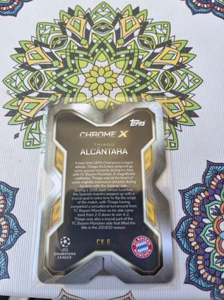 Tarjeta Cromada Topps Thiago Alcântara