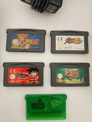 Nintendo Game Boy Advance SP Negra + Accesorios