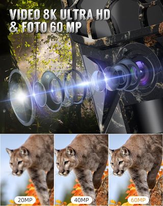 Cámara Fototrampeo Solar 32GB 8K