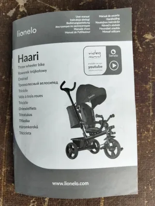 Triciclo LIONELO Haari Evolutivo Niños Gris