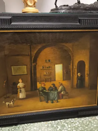 Antiguo cuadro escuela holandesa