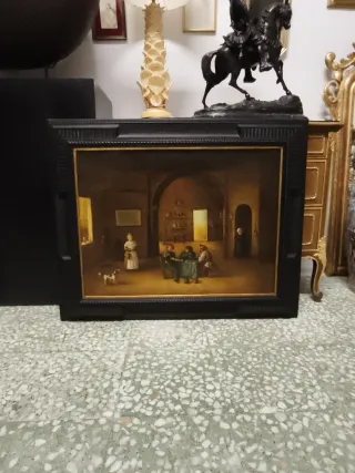 Antiguo cuadro escuela holandesa