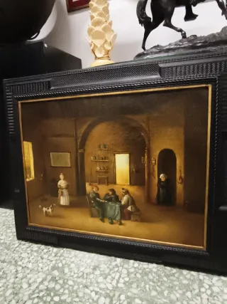 Antiguo cuadro escuela holandesa