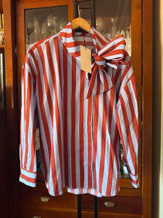 Camisa viral Zara Rayas Lazo