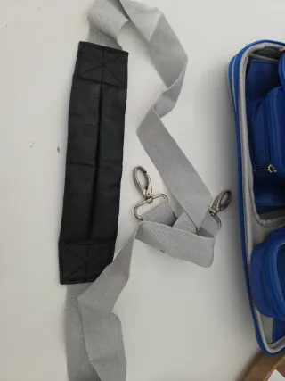 Maletín podología azul y beige