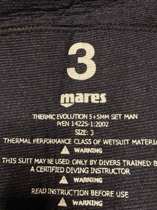 Traje neopreno corto MARES Talla Pequeña