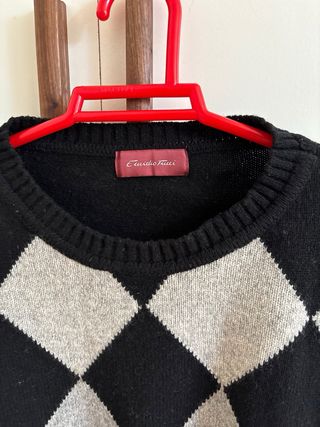 Jersey Studio F rombos negro y gris