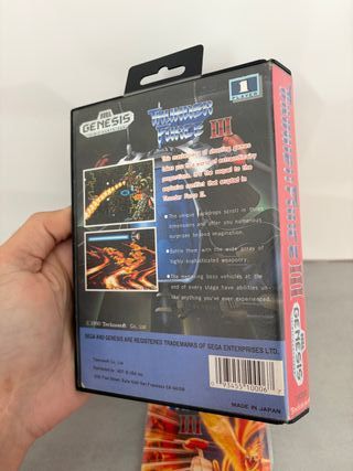 Thunderforce III - caja y manual - Mega Drive