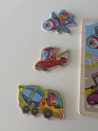 Rompecabezas Didáctico Vehículos Encastre