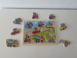 Rompecabezas Didáctico Vehículos Encastre