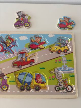 Rompecabezas Didáctico Vehículos Encastre