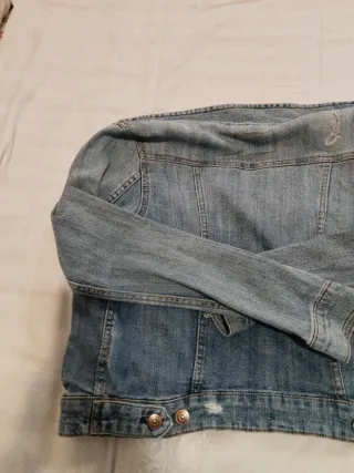 Cazadora Vaquera Mujer H&M Azul