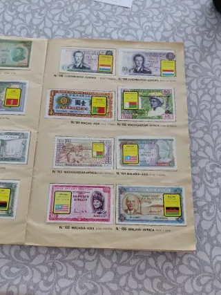 Álbum Colección Billetes del Mundo