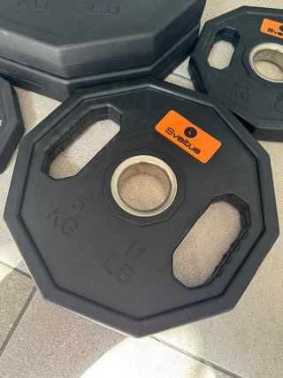 SVELTUS Discos de peso olímpicos 28,75 kg