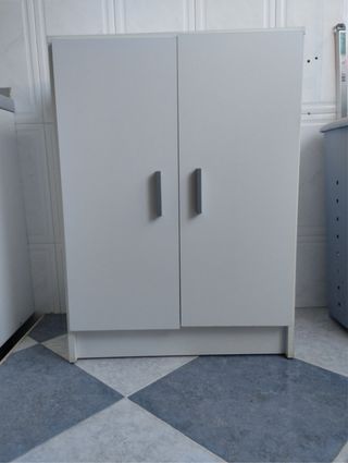 Armario bajo blanco 2 puertas