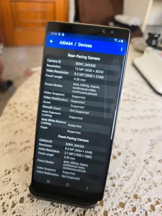 Samsung Galaxy Note 8 Argento
