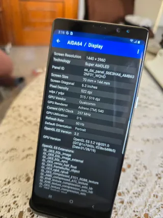 Samsung Galaxy Note 8 Argento