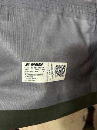 K-way giubbotto primaverile verde oliva