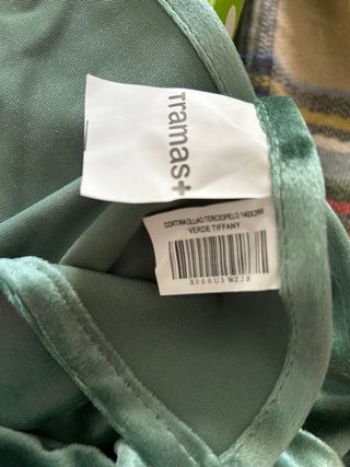 Par Cortinas Terciopelo Verde Ollados