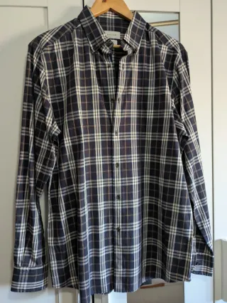 Camisa cuadros Massimo Dutti hombre