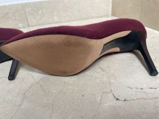 Botines calcetín tobilleros rojos y blancos