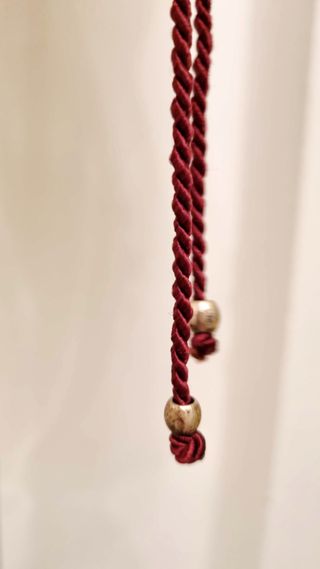 Cintura danza Tribal Fusion bordeaux con volant