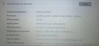 Portátil Toshiba Negro/Plateado