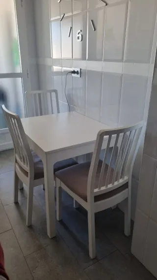 Mesa y 3 Sillas de cocina
