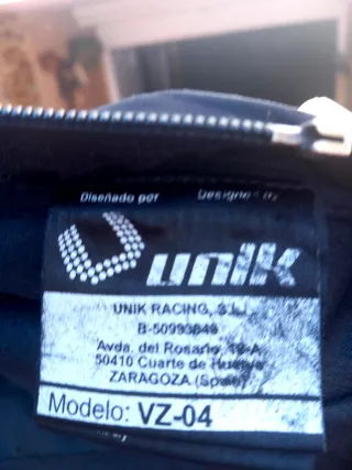 Chaqueta de moto negra