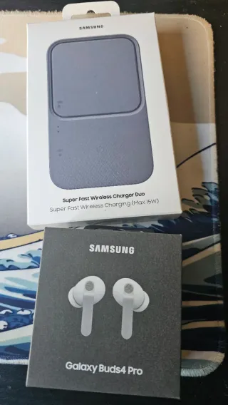 Samsung Galaxy Buds4 Pro Blancos+ Cargador Duo