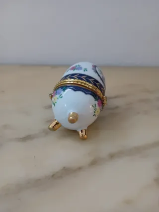 Uovo Portagioie Porcellana-Stile Fabergè