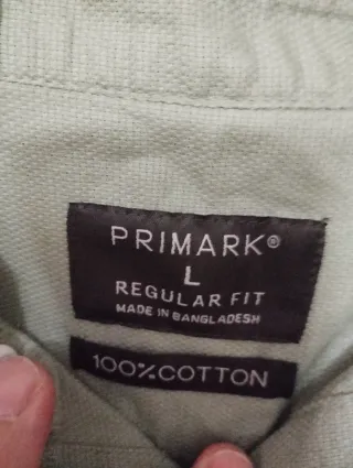 Camisa Primark Verde Talla L