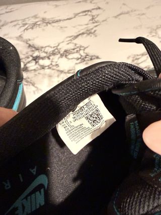 Nike Air Force 1 Negras Turquesa