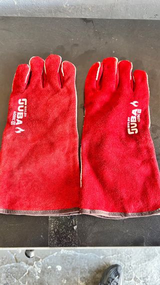 Guantes de soldar Weldy Juba rojos