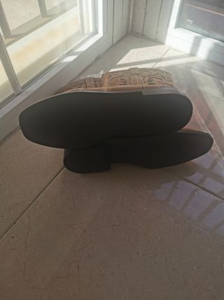 Botas cowboy beige/marrón