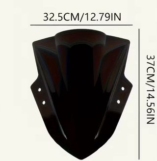 Cúpula Parabrisas Moto Negra