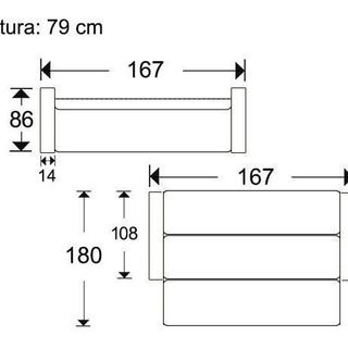 ✅ SOFA CAMA IZAN 167 cm
