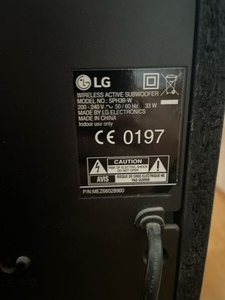 Barra de Sonido LG SH3B con Subwoofer
