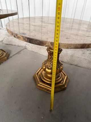 pareja mesita marmol