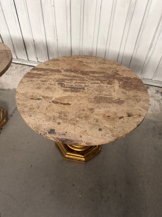 pareja mesita marmol