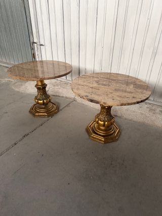 pareja mesita marmol