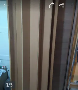 Puerta extensible 100x200cm imitación madera