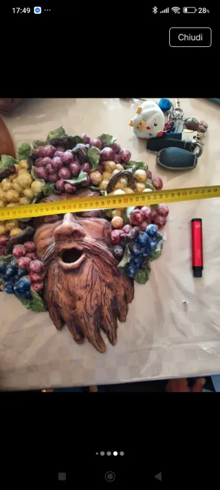 Bacco ceramica vietrese fatto a mano