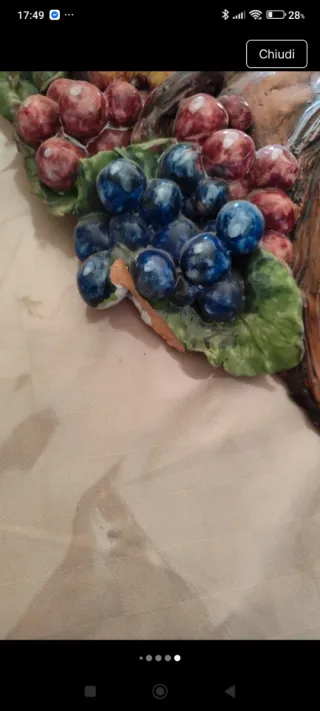 Bacco ceramica vietrese fatto a mano