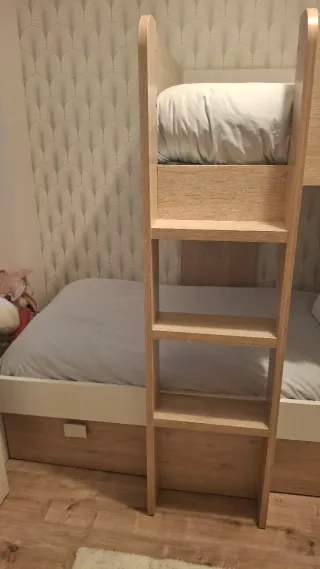 Litera modular DUO - Natural / Blanco