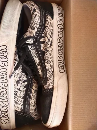 Vans Old Skool Graffiti Negro/Blanco