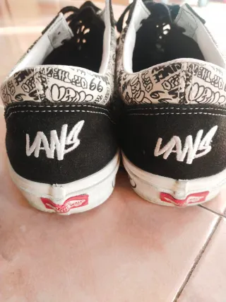 Vans Old Skool Graffiti Negro/Blanco