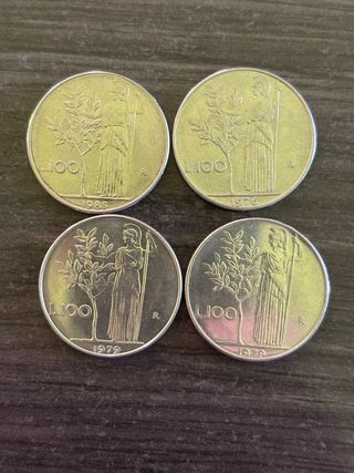 Lote monedas Italia y Grecia: Liras y Dracmas