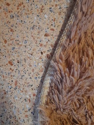 Tappeto morbido beige 115x75 cm