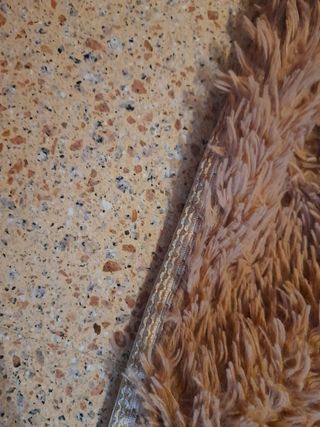 Tappeto morbido beige 115x75 cm